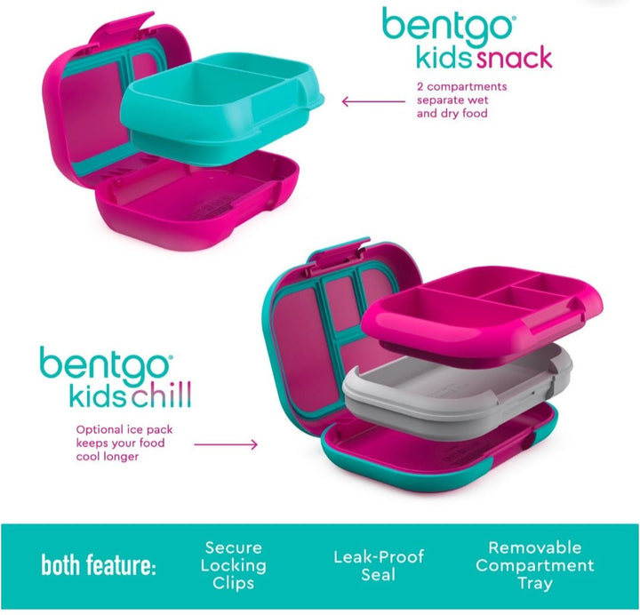 Set de Bentgo CHILL❄️❄️❄️ Lunch Box  y Bentgo Snack Fiusha