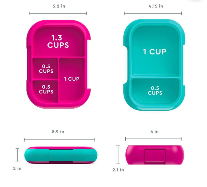 Set de Bentgo CHILL❄️❄️❄️ Lunch Box  y Bentgo Snack Fiusha