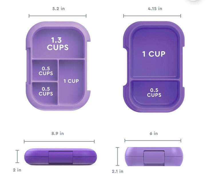 Set de Bentgo CHILL❄️❄️❄️ Lunch Box  y Bentgo Snack Lila