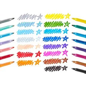 Set de Marcadores Arcoíris con Glitter