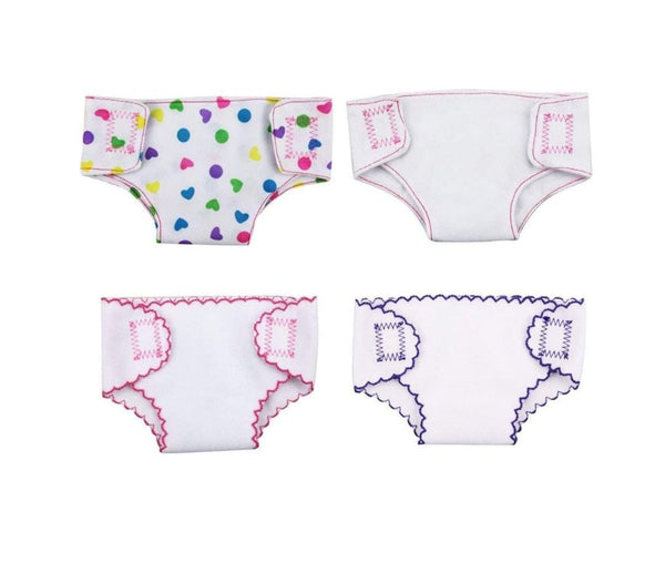 Set de Pañales de tela reusables para bebé Reborn hasta 14 pulgadas