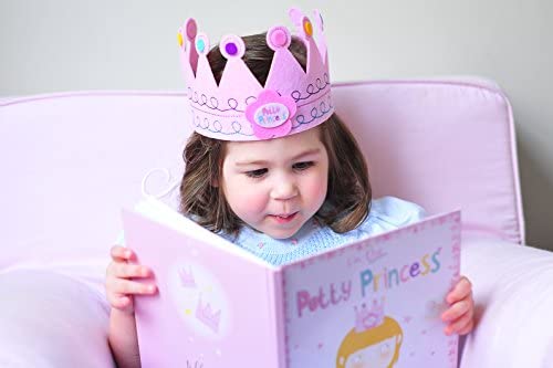 Set de regalo entrenamiento para ir al baño de princesas con libro, imanes y corona