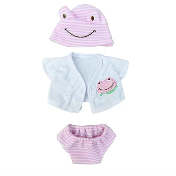 Set Froggy Pink  para bebes Reborn de 12 a 13 pulgadas ( no incluye muñeca)