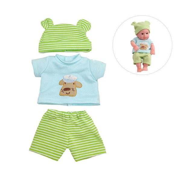 Set Green & Stripes para bebes Reborn de 12 a 13 pulgadas ( no incluye muñeca)