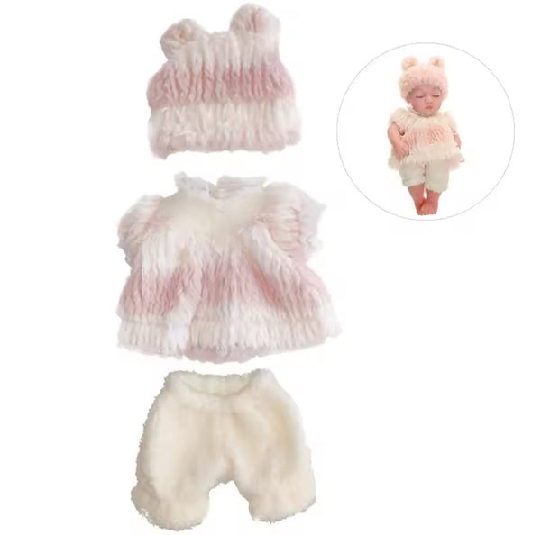 Set Winter Pink para bebes Reborn de 12 a 13 pulgadas ( no incluye muñeca)