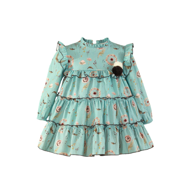 Vestido Aqua Cherry Blossom