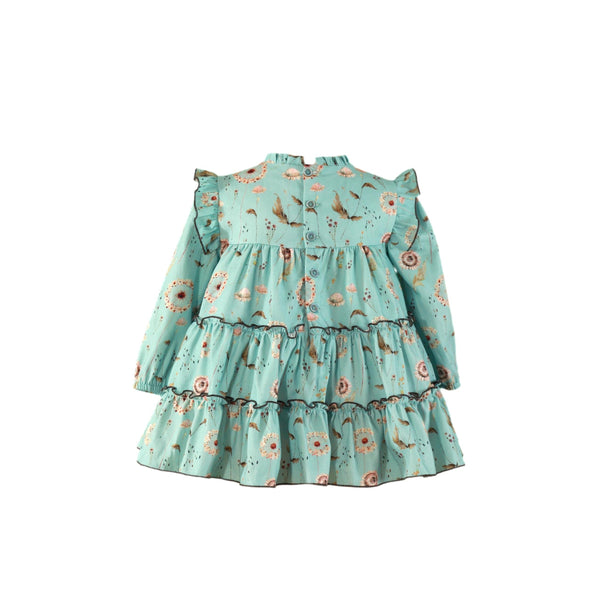 Vestido Aqua Cherry Blossom