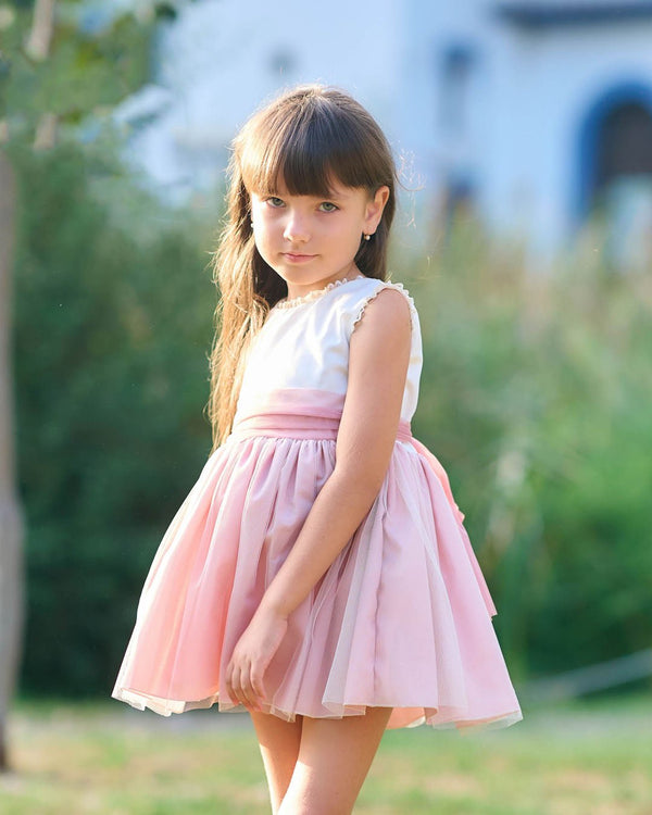 Vestido Colección Caramelo Rosa sin Manga