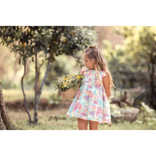 Vestido Infantil Familia Corales