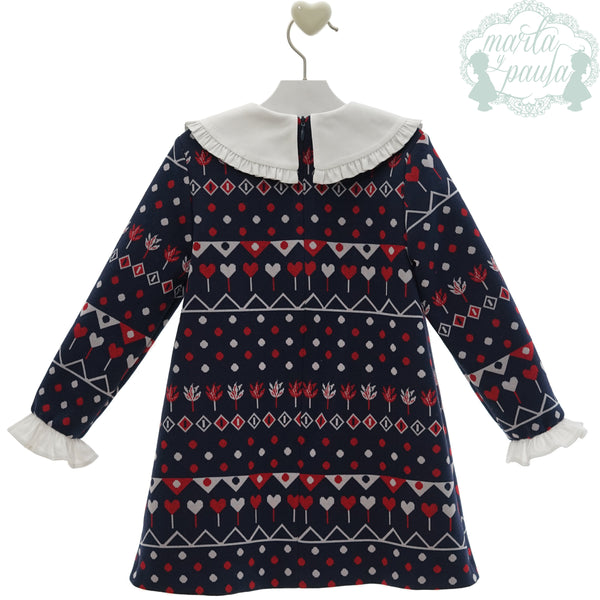 Vestido Infantil Familia Damasco