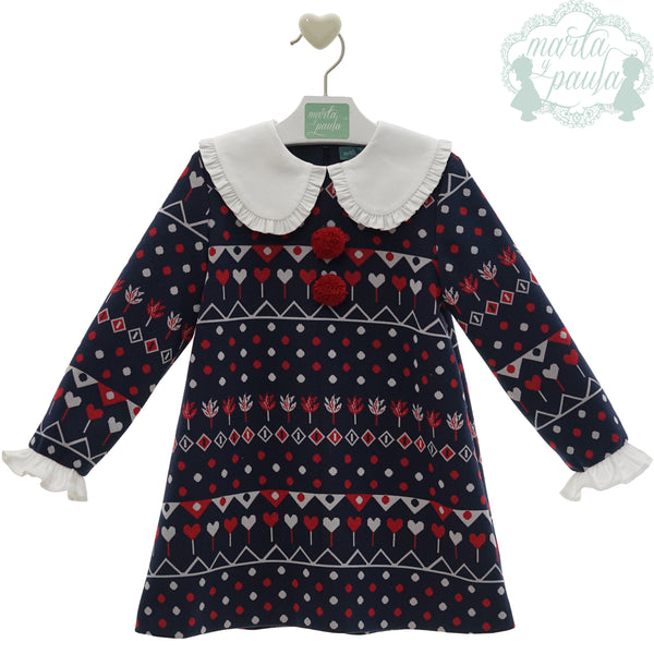 Vestido Infantil Familia Damasco