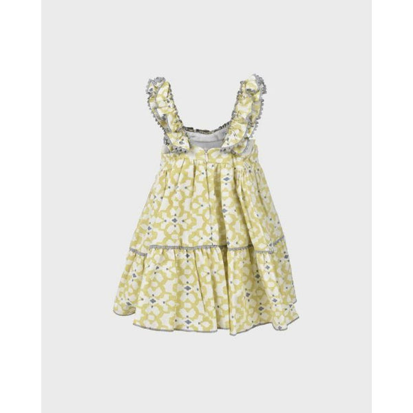 Vestido Little Kids Ornamental Verde Lima