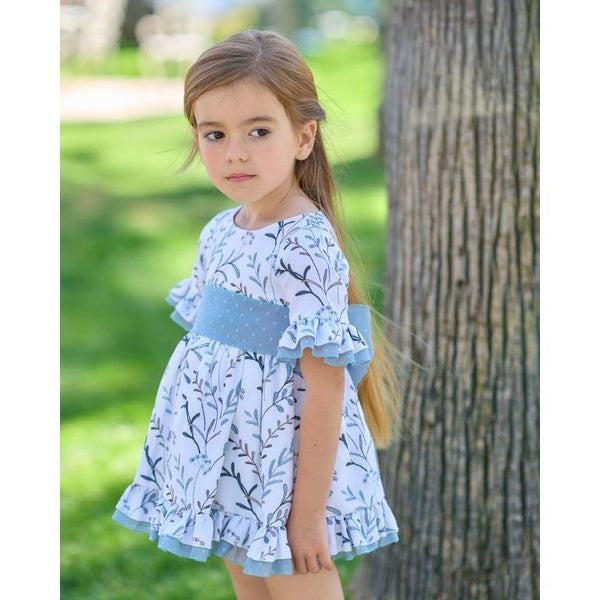 Vestido Little Kids Ramas Azules