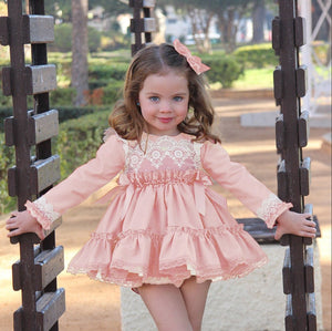 Vestido Rosa Kids Colección Caperucita Roja