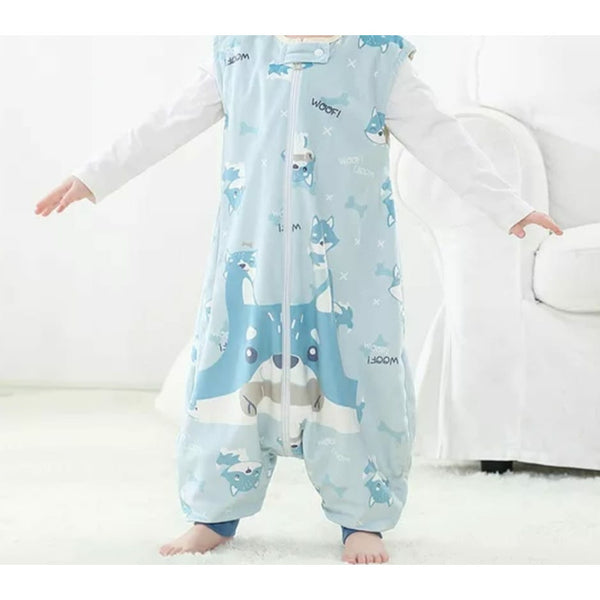 Pijama de niña tiburón azul