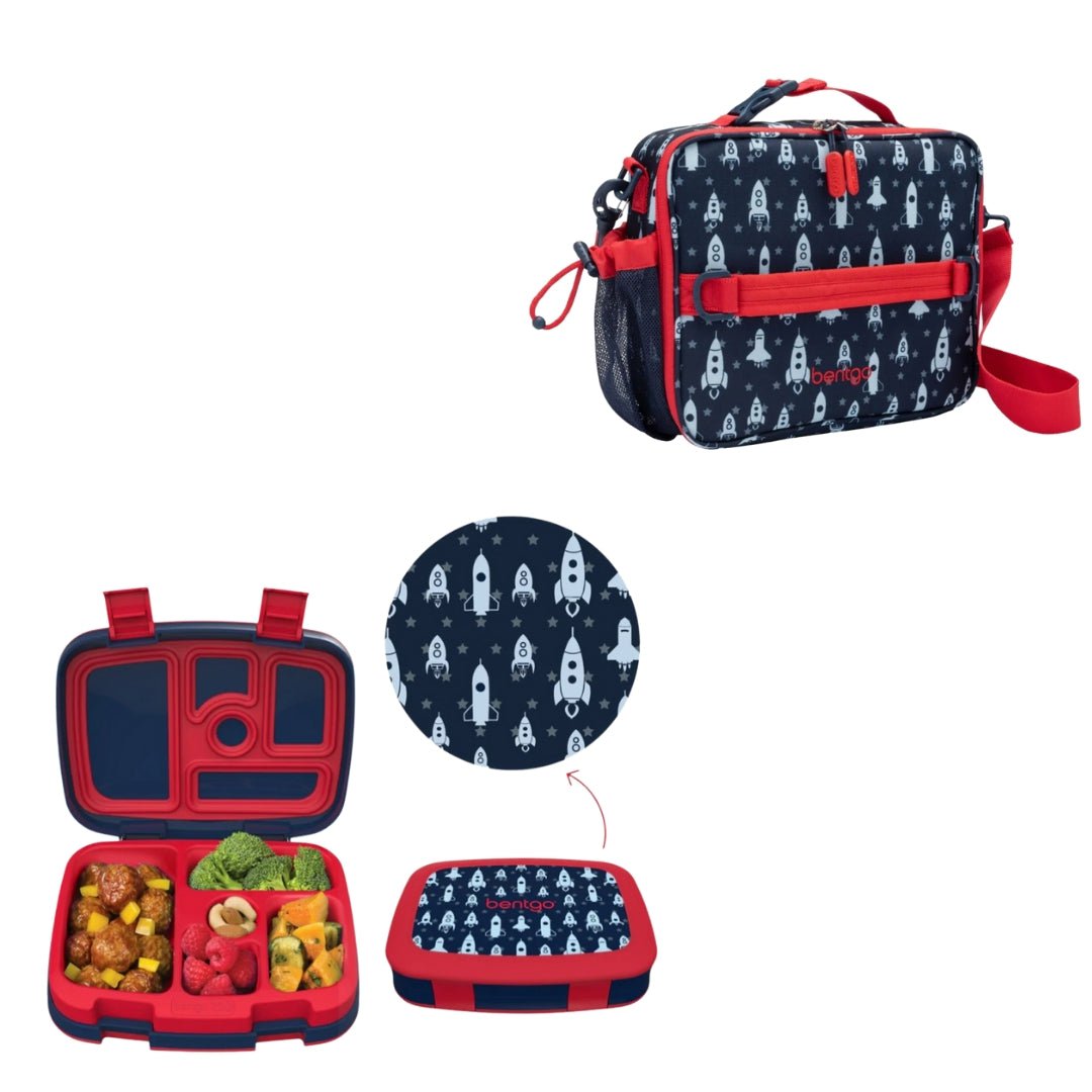 BENTGO Set de Lunch Box con Lonchera Térmica Tropical