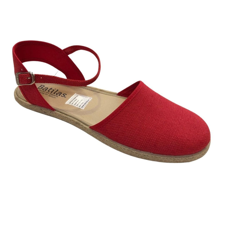 Calzado Alpargata ADULTO Lino Rojo