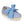 Calzado Bamba niñas tipo Alpargata con lazo en LINO color azul medio