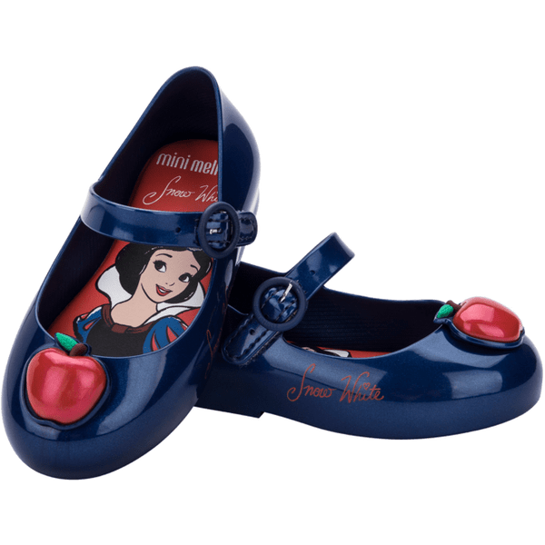 Calzado Mini Melissa Sweet Love + Disney Princess Azul Metálico