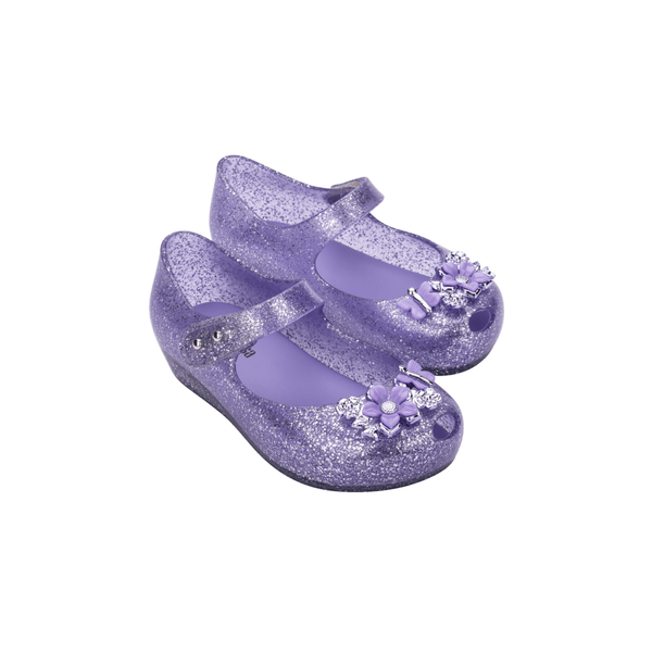 Calzado Mini Melissa Ultragirl Chrome flower color Lila