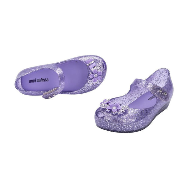 Calzado Mini Melissa Ultragirl Chrome flower color Lila