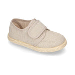 Náutico Niño tipo Alpargata en lona sin cordones NATURAL