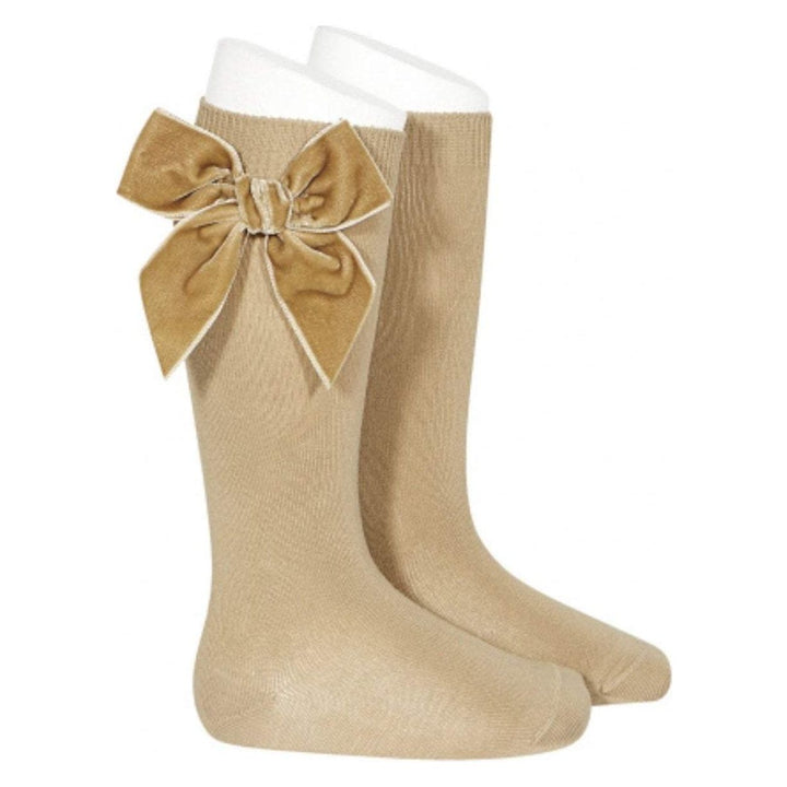 Complementos Calceta Lazo Terciopelo CAMEL