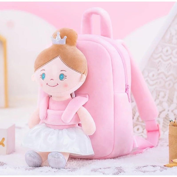 Complementos Mochila con Muñeca de apego Angel Princess Rosa