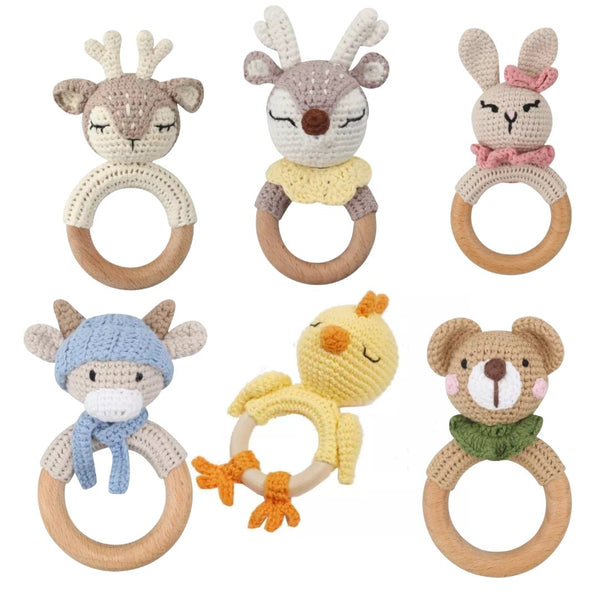 Complementos Mordedera Crochet y aro de bambú Wild Safari
