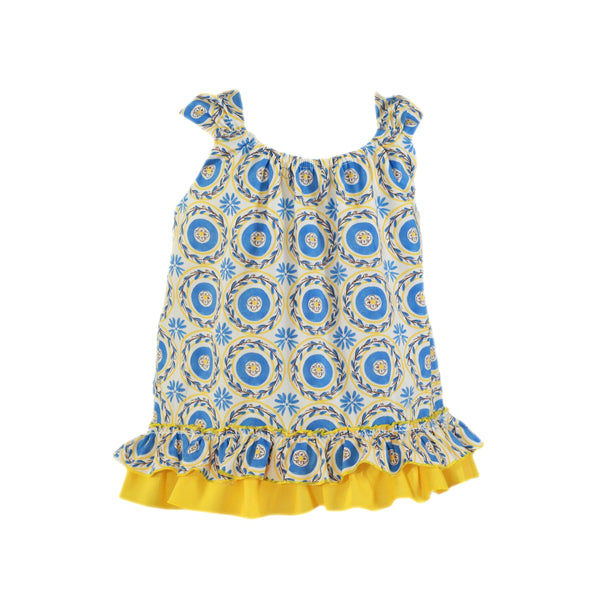 Ropa Bata a Juego Traje de Baño Summer Blue Margaritas