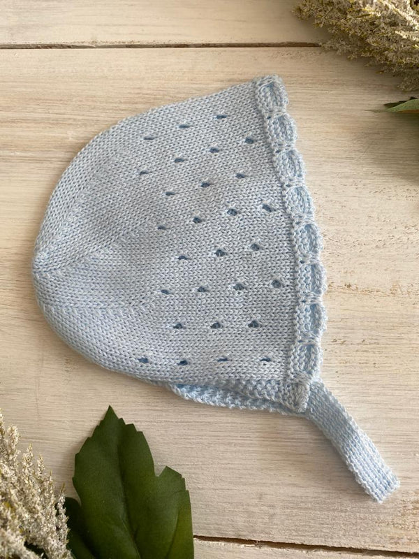 Ropa Capota de Punto Celeste