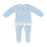 Conjunto de Jersey Polaina puntilla Moment Magique Color Celeste