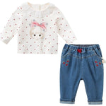 Conjunto Denim Dots