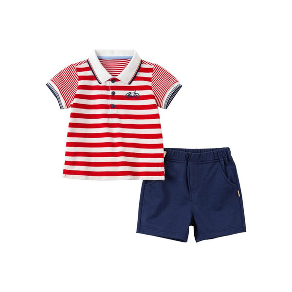 Ropa Conjunto Summer Red & White Stripes