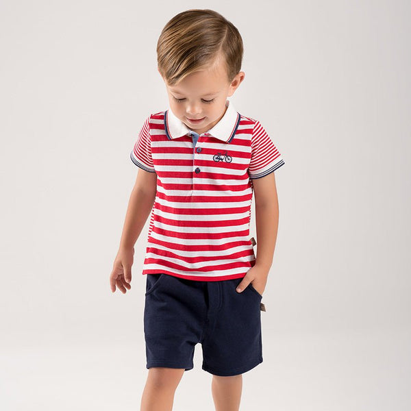 Ropa Conjunto Summer Red & White Stripes