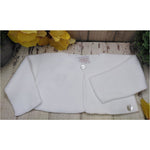 Suéter Corto 1 botón de punto color Crudo