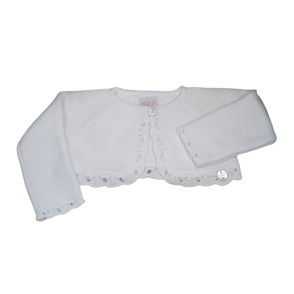 Ropa Suéter Corto 1 botón detalles en puños Color Blanco