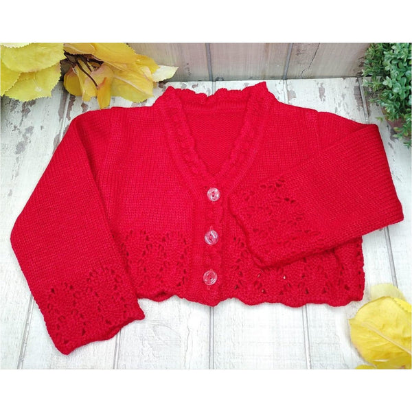 Ropa Suéter corto Color Rojo