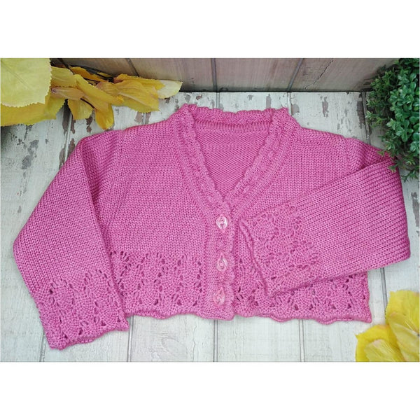 Ropa Suéter corto color Rosa