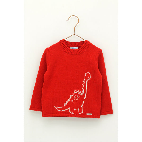 Ropa Suéter Dinosaurio Rojo