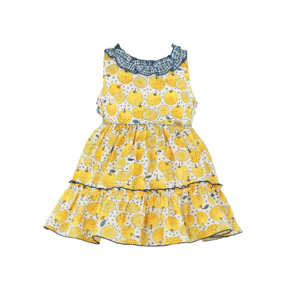 Ropa Vestido Amarillo Frutal