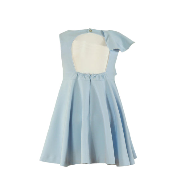 Ropa Vestido Azul Celeste Ruffles