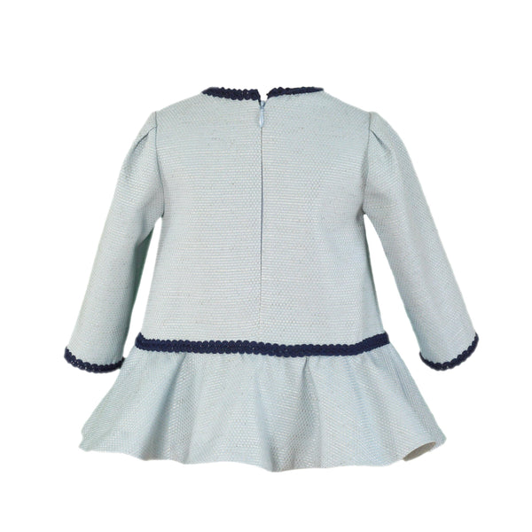 ROPA Vestido Bebé con Capota Blue Bow