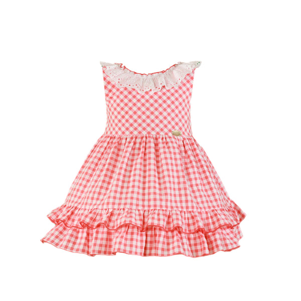 Ropa Vestido Cuadros Fashion Pink