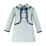 Vestido Infantil Blue Bow