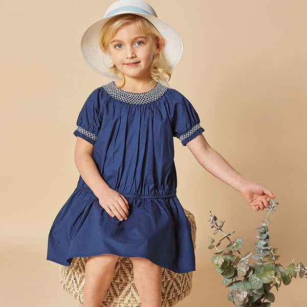 ROPA Vestido Solid Blue Summer